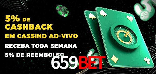 Promoções do cassino ao Vivo 659bet